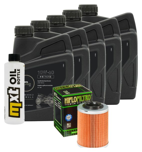 Inspektionspaket 5L 10W-50 + Ölfilter für Aprilia ETV Capo Nord 1000 ccm Bj. 2008