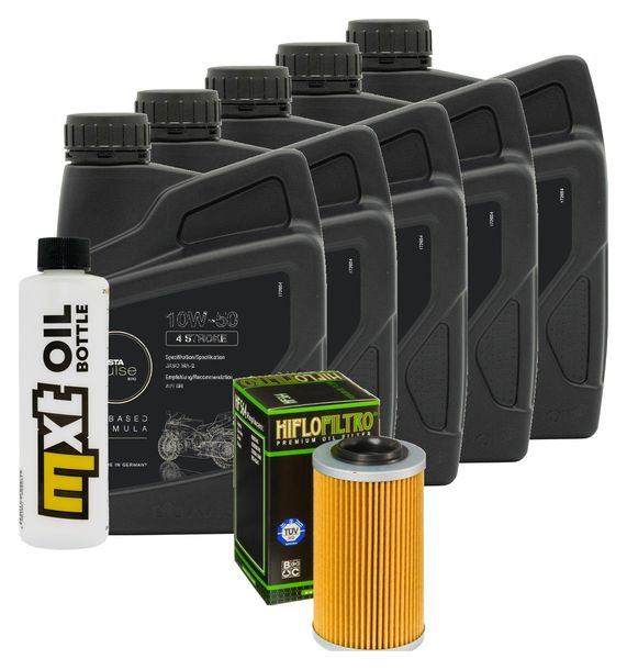 Inspektionspaket 5L 10W-50 + Ölfilter für Aprilia ETV Capo Nord 1000 ccm Bj. 2008