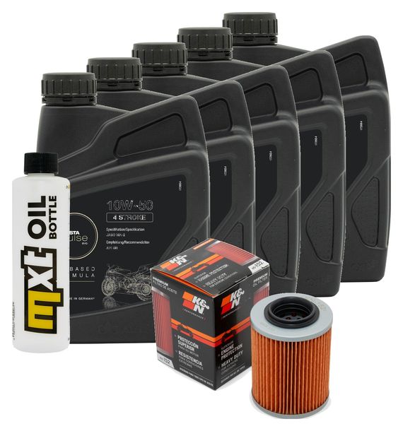 Inspektionspaket 5L 10W-50 + Ölfilter für Aprilia ETV Capo Nord 1000 ccm Bj. 2008