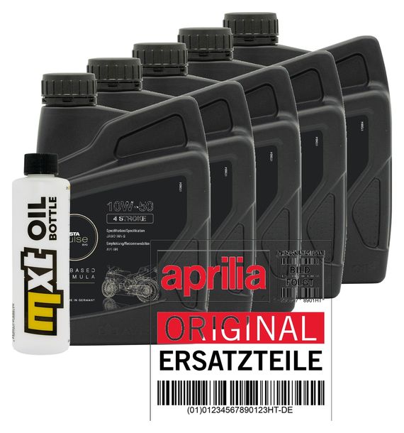 Inspektionspaket 5L 10W-50 + Ölfilter für Aprilia ETV Capo Nord 1000 ccm Bj. 2008