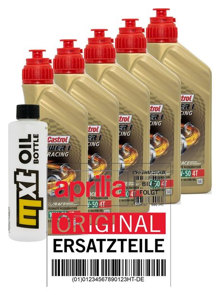Inspektionspaket 5L 10W-50 + Ölfilter für Aprilia ETV Capo Nord 1000 ccm Bj. 2008