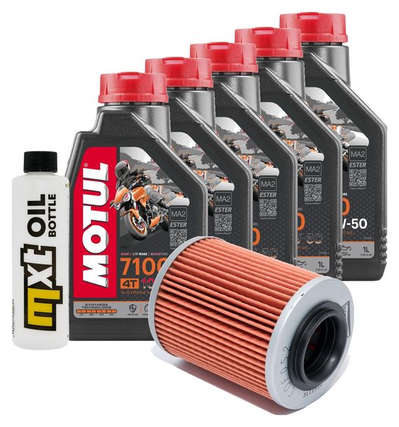 Inspektionspaket 5L 10W-50 + Ölfilter für Aprilia ETV Capo Nord 1000 ccm Bj. 2008