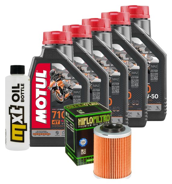 Inspektionspaket 5L 10W-50 + Ölfilter für Aprilia ETV Capo Nord 1000 ccm Bj. 2008