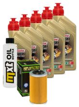 Pacote de Inspeção 5L 10W-50 + Filtro de Óleo para Aprilia ETV Capo Nord 1000 ccm Ano de Fabricação 2008