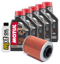 Paquete de inspección 5L 10W-50 + filtro de aceite para Aprilia ETV Capo Nord 1000 ccm Año 2008