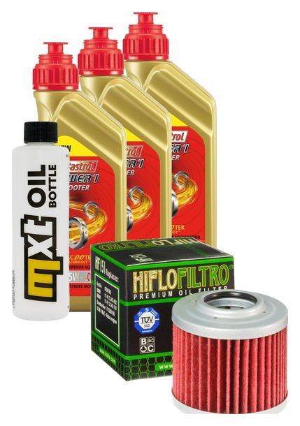 3L 5W-40 inspection package+ oil filter for Aprilia Moto 6.5 650 ccm Year 1995 - 1999