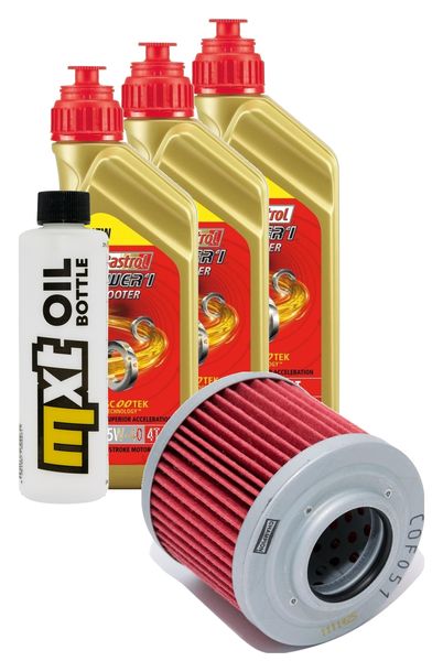 Inspektionspaket 3L 5W-40 + Ölfilter für Aprilia Moto 6.5 650 ccm Bj. 1995 - 1999