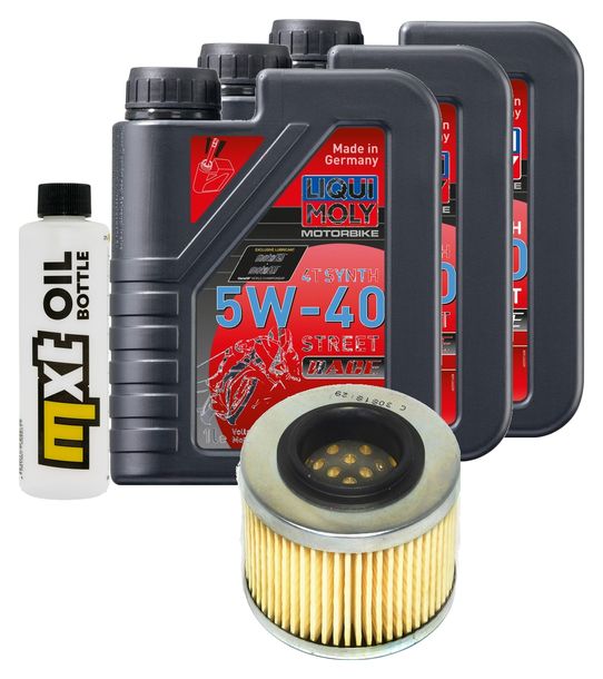 Inspektionspaket 3L 5W-40 + Ölfilter für Aprilia Moto 6.5 650 ccm Bj. 1995 - 1999