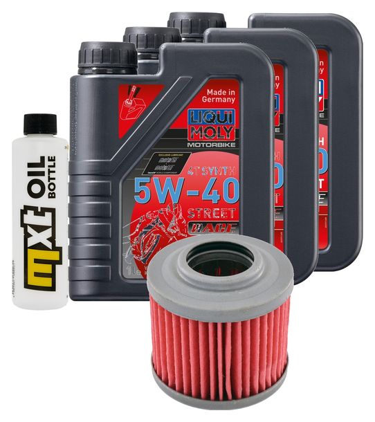 Inspektionspaket 3L 5W-40 + Ölfilter für Aprilia Moto 6.5 650 ccm Bj. 1995 - 1999