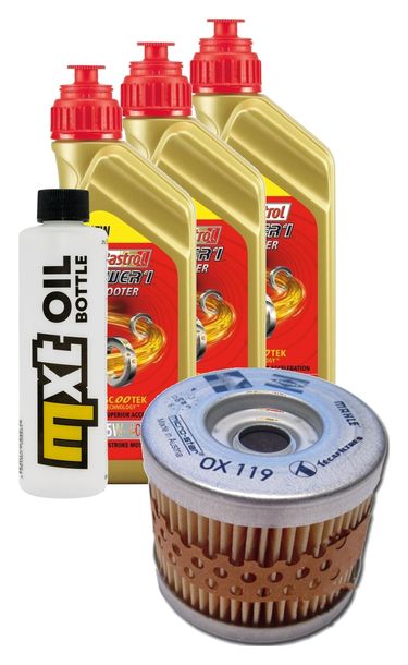 Inspektionspaket 3L 5W-40 + Ölfilter für Aprilia Moto 6.5 650 ccm Bj. 1995 - 1999