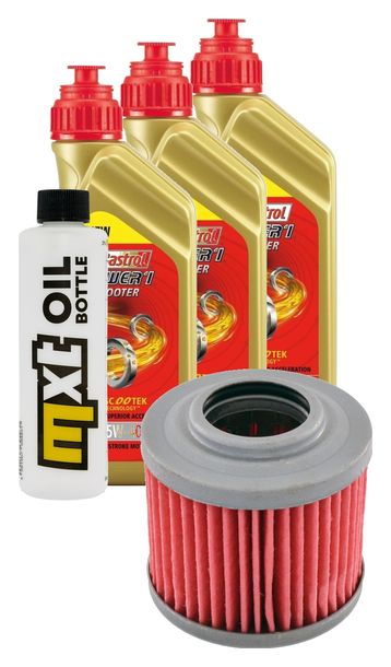 Inspektionspaket 3L 5W-40 + Ölfilter für Aprilia Moto 6.5 650 ccm Bj. 1995 - 1999