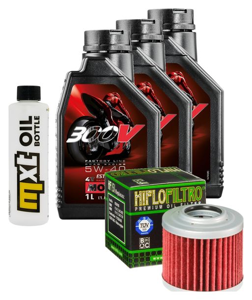 Inspektionspaket 3L 5W-40 + Ölfilter für Aprilia Moto 6.5 650 ccm Bj. 1995 - 1999