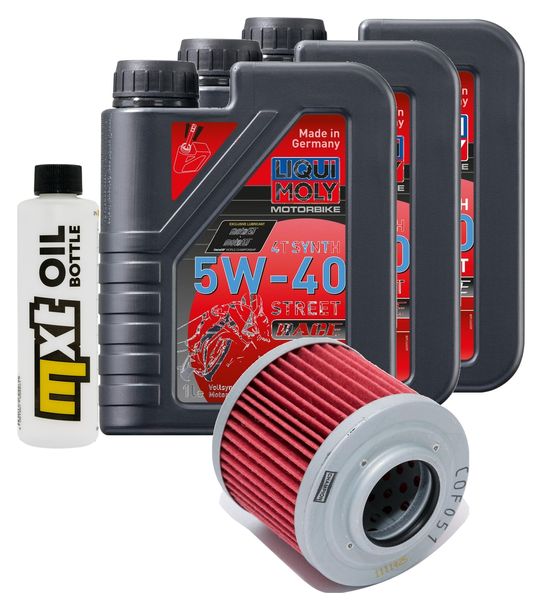 Pacchetto di ispezione 3L 5W-40+filtro olio per Aprilia Moto 6.5 650 ccm Anno 2001