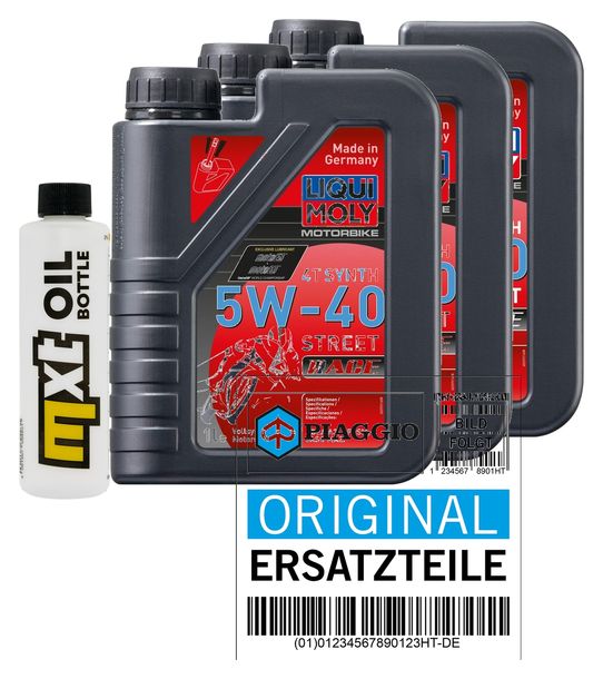 Inspektionspaket 3L 5W-40 + Ölfilter für Aprilia NA Mana ABS GT 850 ccm Bj. 2008 - 2014