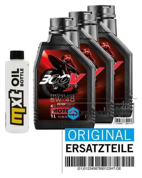 Inspektionspaket 3L 5W-40 + Ölfilter für Aprilia NA Mana ABS GT 850 ccm Bj. 2008 - 2014
