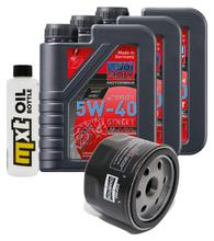 Paquete de inspección 3L 5W-40 con filtro de aceite para Aprilia NA Mana ABS GT 850 ccm Año 2008 - 2014