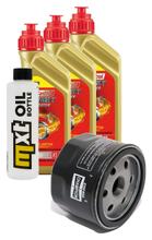 Paquete de inspección 3L 5W-40 con filtro de aceite para Aprilia NA Mana ABS GT 850 ccm Año 2008 - 2014