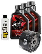 Paquete de inspección 3L 5W-40 con filtro de aceite para Aprilia NA Mana ABS GT 850 ccm Año 2008 - 2014