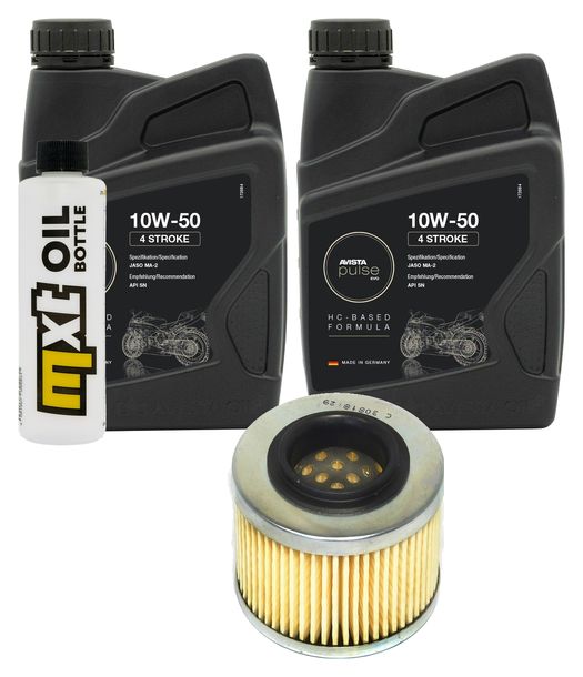 Inspektionspaket 2L 10W-50 + Ölfilter für Aprilia Pegaso 650 ccm Bj. 1992 - 1996