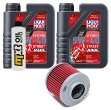 Paquete de inspección 2L 5W-40 + filtro de aceite para Aprilia Pegaso 650 ccm Año 1997
