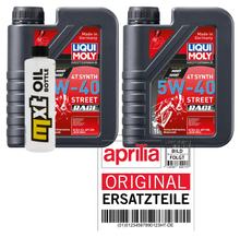 Pacote de Inspeção 2L 5W-40 + Filtro de Óleo para Aprilia Pegaso 650 ccm Ano. 1998 - 2001