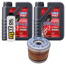 Inspectiepakket 2L 5W-40 + Oliefilter voor Aprilia Pegaso 650 ccm Bj. 1998 - 2001