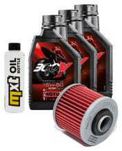 Paquete de inspección 3L 15W-50+filtro de aceite para Aprilia Pegaso Trail 650 ccm Año 2007 - 2008