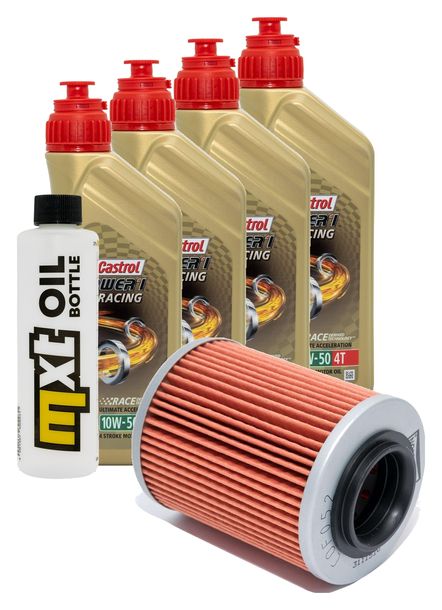 Inspektionspaket 4L 10W-50 + Ölfilter für Aprilia RST Futura SL Falco 1000 ccm Bj. 1999 - 2004