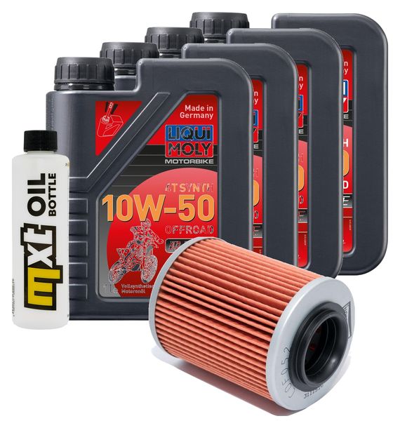 Inspektionspaket 4L 10W-50 + Ölfilter für Aprilia RST Futura SL Falco 1000 ccm Bj. 1999 - 2004