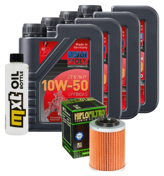 Inspektionspaket 4L 10W-50 + Ölfilter für Aprilia RST Futura SL Falco 1000 ccm Bj. 1999 - 2004