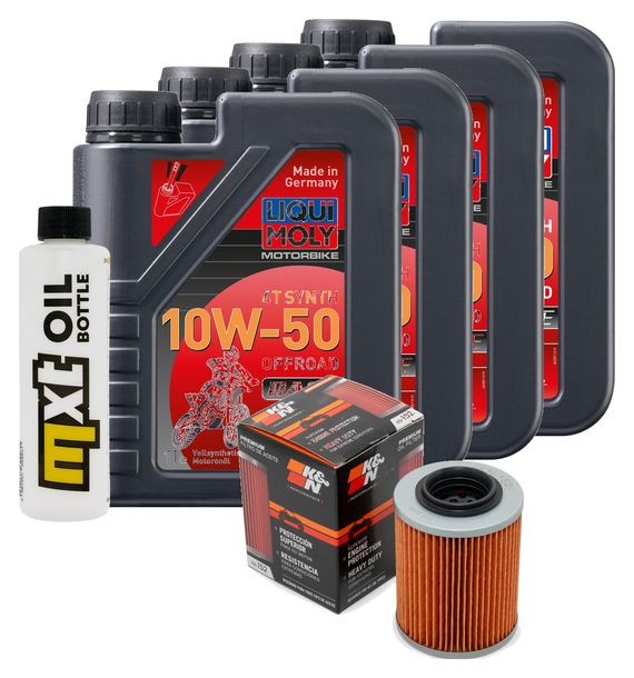 Inspektionspaket 4L 10W-50 + Ölfilter für Aprilia RST Futura SL Falco 1000 ccm Bj. 1999 - 2004