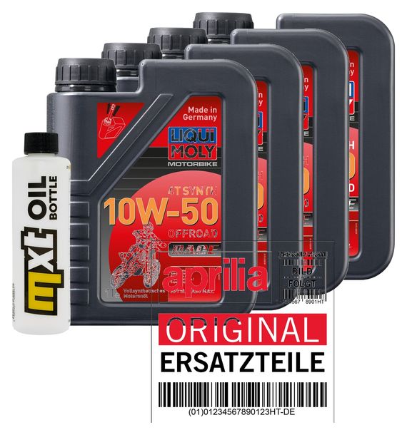 Inspektionspaket 4L 10W-50 + Ölfilter für Aprilia RST Futura SL Falco 1000 ccm Bj. 1999 - 2004