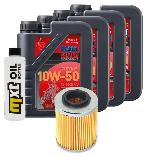 Inspektionspaket 4L 10W-50 + Ölfilter für Aprilia RST Futura SL Falco 1000 ccm Bj. 1999 - 2004