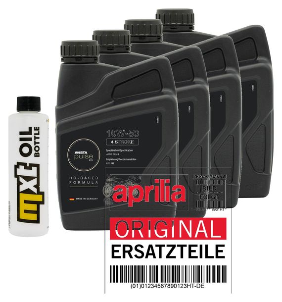 Inspektionspaket 4L 10W-50 + Ölfilter für Aprilia RST Futura SL Falco 1000 ccm Bj. 1999 - 2004