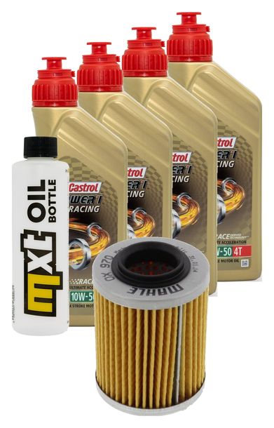 Inspektionspaket 4L 10W-50 + Ölfilter für Aprilia RST Futura SL Falco 1000 ccm Bj. 1999 - 2004