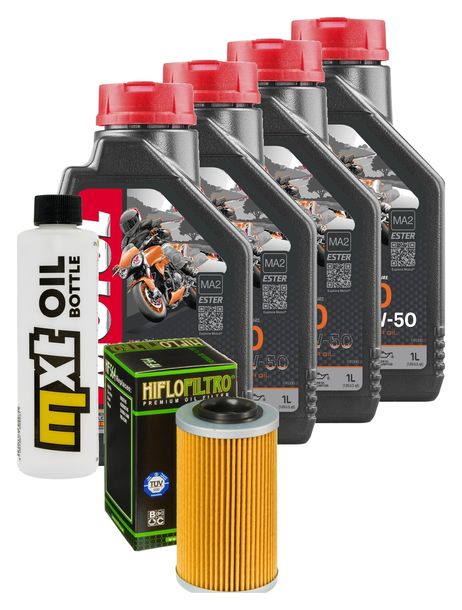 Inspektionspaket 4L 10W-50 + Ölfilter für Aprilia RST Futura SL Falco 1000 ccm Bj. 1999 - 2004