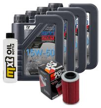 Pacchetto di ispezione 4L 15W-50+filtro olio per Aprilia RSV Mille R Tuono 1000 ccm Anno 2004 - 2009