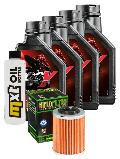 Inspektionspaket 4L 15W-50 + Ölfilter für Aprilia RSV Mille R 1000 ccm Bj. 2008