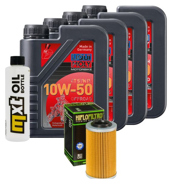 Inspektionspaket 4L 10W-50 + Ölfilter für Aprilia RSV Mille R 1000 ccm Bj. 2009