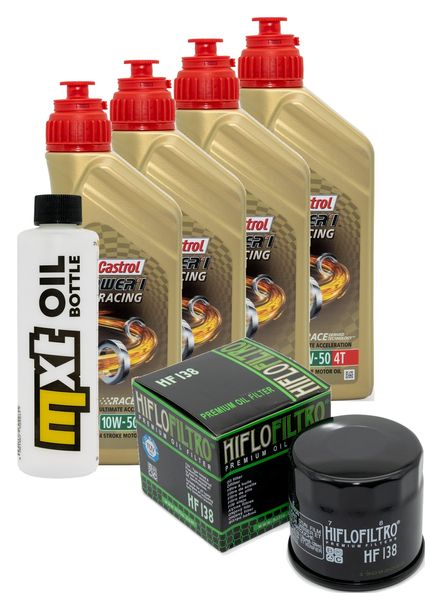 Inspektionspaket 4L 10W-50 + Ölfilter für Aprilia RSV Mille R 1000 ccm Bj. 2009