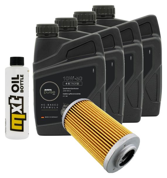 Inspektionspaket 4L 10W-50 + Ölfilter für Aprilia RSV Mille R 1000 ccm Bj. 2009