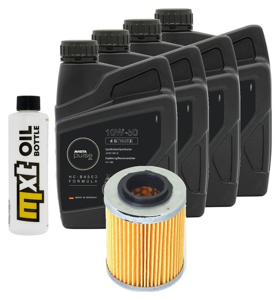 Inspektionspaket 4L 10W-50 + Ölfilter für Aprilia RSV Mille R 1000 ccm Bj. 2009