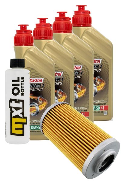 Inspektionspaket 4L 10W-50 + Ölfilter für Aprilia RSV Mille R 1000 ccm Bj. 2009