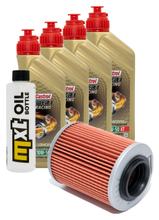 Paquete de inspección 4L 10W-50+filtro de aceite para Aprilia RSV Mille R Factory 1000 ccm Año 2000 - 2002
