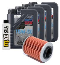 Inspektionspaket 4L 15W-50 + Ölfilter für Aprilia RSV Mille R Factory 1000 ccm Bj. 2003