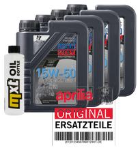 Inspektionspaket 4L 15W-50 + Ölfilter für Aprilia RSV Tuono 1000 ccm Bj. 2004 - 2005