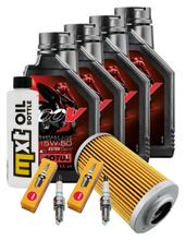 Inspection package 4L 15W-50 + oil filter + 2x spark plug for Aprilia RSV Tuono R 1000 ccm Year 2008