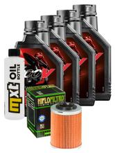 Inspektionspaket 4L 15W-50 + Ölfilter + 2x Zündkerze für Aprilia RSV Tuono R 1000 ccm Bj. 2008