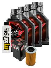 Inspektionspaket 4L 15W-50 + Ölfilter + 2x Zündkerze für Aprilia RSV Tuono R 1000 ccm Bj. 2008