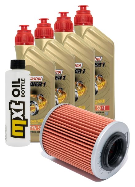 Inspektionspaket 4L 15W-40 + Ölfilter für Aprilia SL Falco 1000 ccm Bj. 2000 - 2003